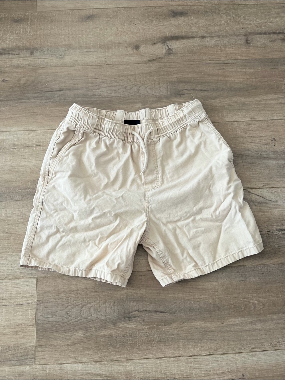 H&M Beige Elastic Waist Casual Shorts